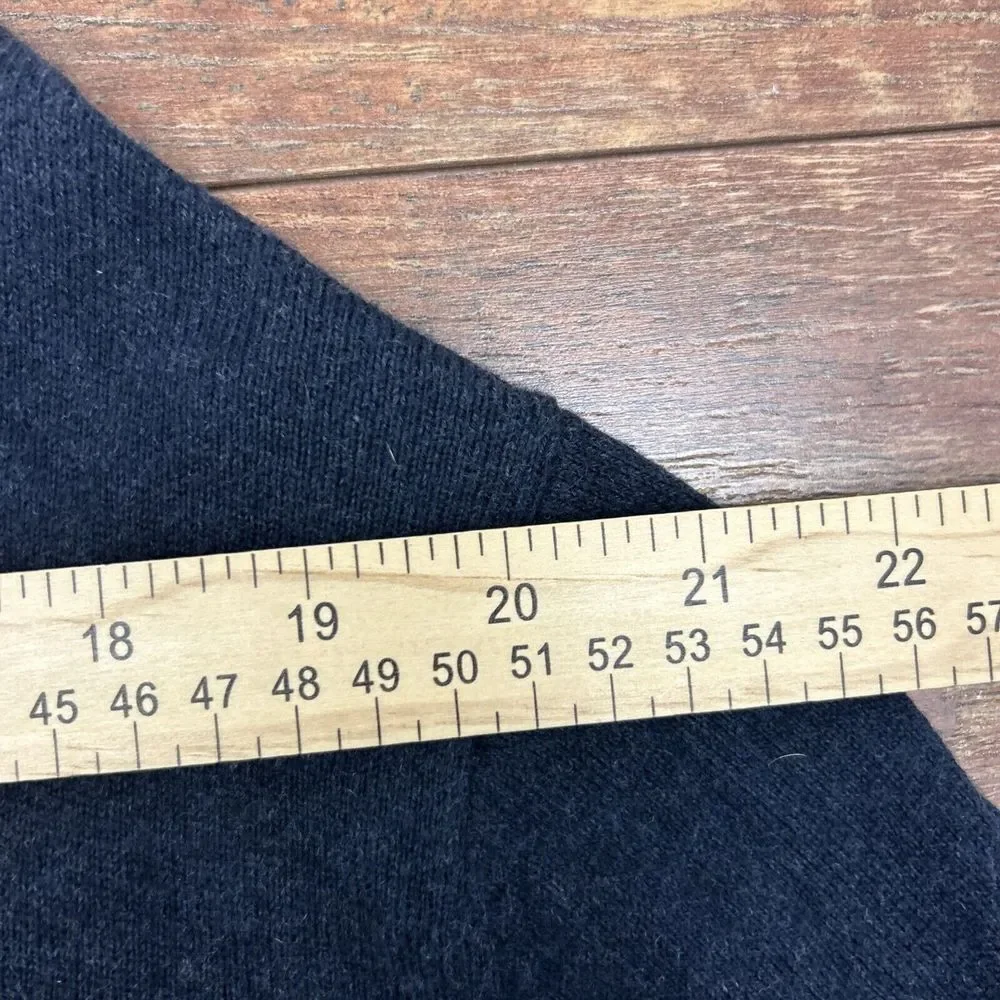 Eddie Bauer Sweater Mens XL Navy Blue Long Sleeve Cotton Cashmere‎ Pullover - Picture 6 of 7